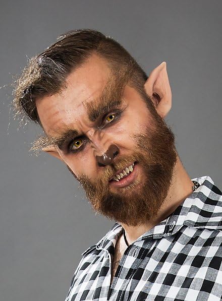 Hochwertiges Halloween Make-up Set - Hipster Werwolf - Verkleidung Schminke - Karneval & Motto-Party