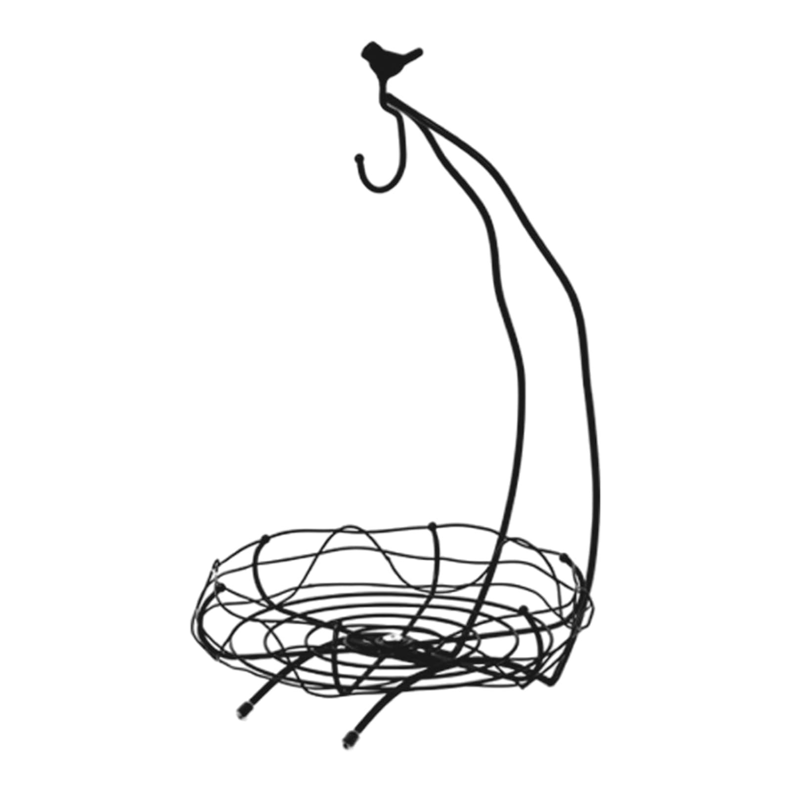 Tsophreniq Functional Iron Fruit Bowl Space Efficient Holders Stable Basket for Modern Nordic Kitchens Art Holders