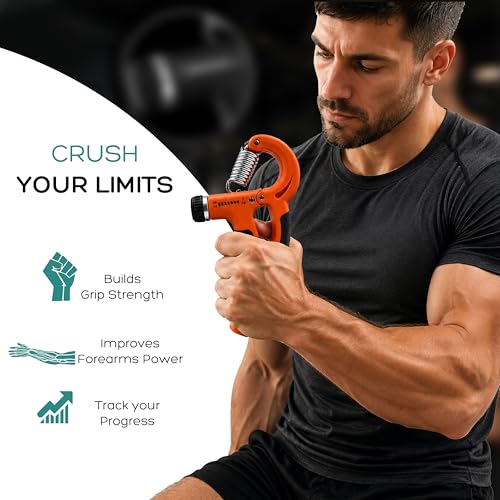 Image of WELLESA Hand Gripper for Men & Women with Counter 5-60kg