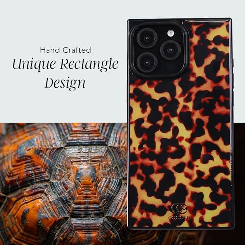 Image of COCOMII Rectangle for iPhone 12 Pro Max Case, Amber Tortoiseshell