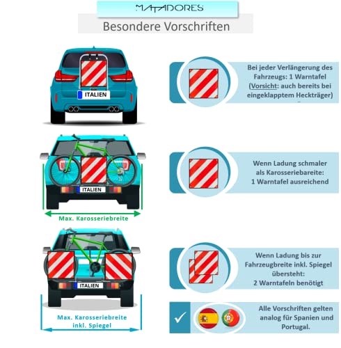 MATADORES Pannello di avvertimento 2 in 1 Premium