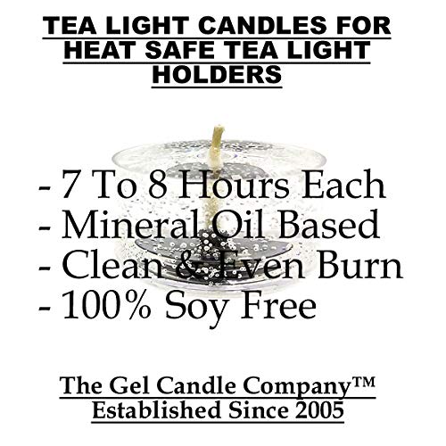 Miniatura 6 de 24 Pack Olive Green Color Unscented Up To 8 Hour Mineral Oil Based Tea Light Candles For Home And Special Events By The Gel Candle Company