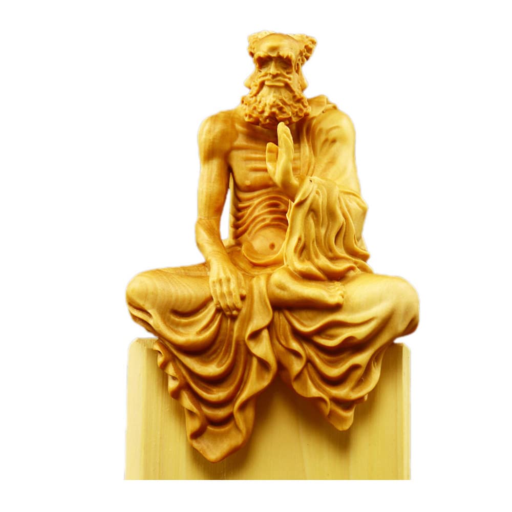 Amazon.co.jp: RobinEllis 9.2cm ハンドメイド ツゲの木 彫刻 座って