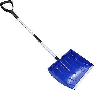 Nareky Snow Shovel for Driveway, Snow Shovel for Removal, for Car Home Garage Garden Kids Snow Shovel, Poly Blade Portable...