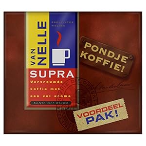 Van Nelle Filterkoffie Supra Pondje (3 Kilogram, Intensiteit 05/09, Zwarte Koffie), 6 dubbelpakken 2 x 250 gram