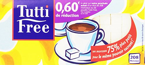 Tutti Free Aspartame - Juego de 4 parches blancos 290 g