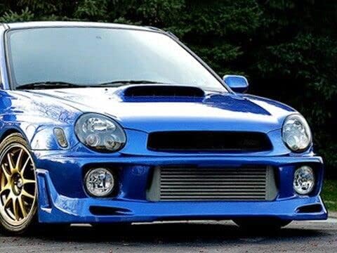Miniatura 7 de Rejilla delantera compatible con Subaru Impreza 02-03 2002 2003 WRX STI, accesorios de malla para parachoques superior (fibra de carbono)