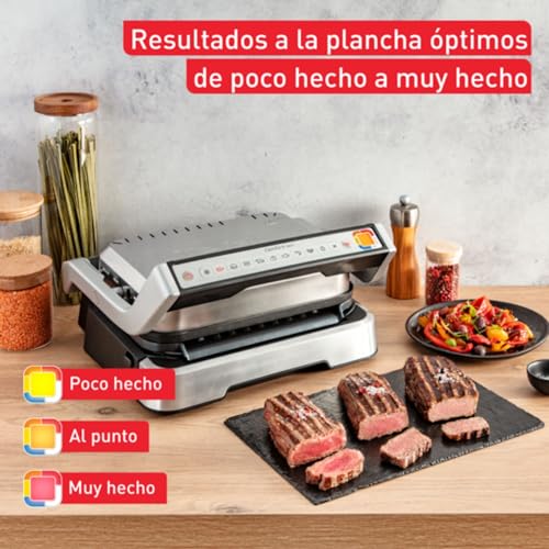 Miniatura 3 de Tefal Optigrill Gc776d10 - Barbacoa De Contacto 4 En 1 Con Bandeja Para Horno, Plegable, 9 Programas, Indicador De Nivel De Cocción, Parrilla Eléctrica, Horno