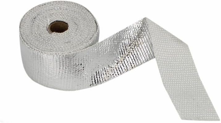 Aluminized Fiberglass Exhaust Pipe Wrap, Header, Parts, Heat, Shield, Tape Automotive, Exhaust, Heat, Sleeving