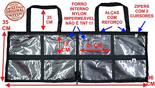 Pasta bolsa organizadora multiuso porta esmaltes maquiagem até 120 frascos