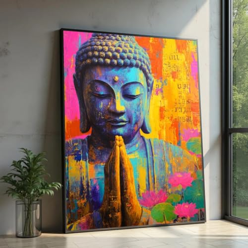 Affiches de fleurs de lotus et Bouddha pour un salon zen et relaxant