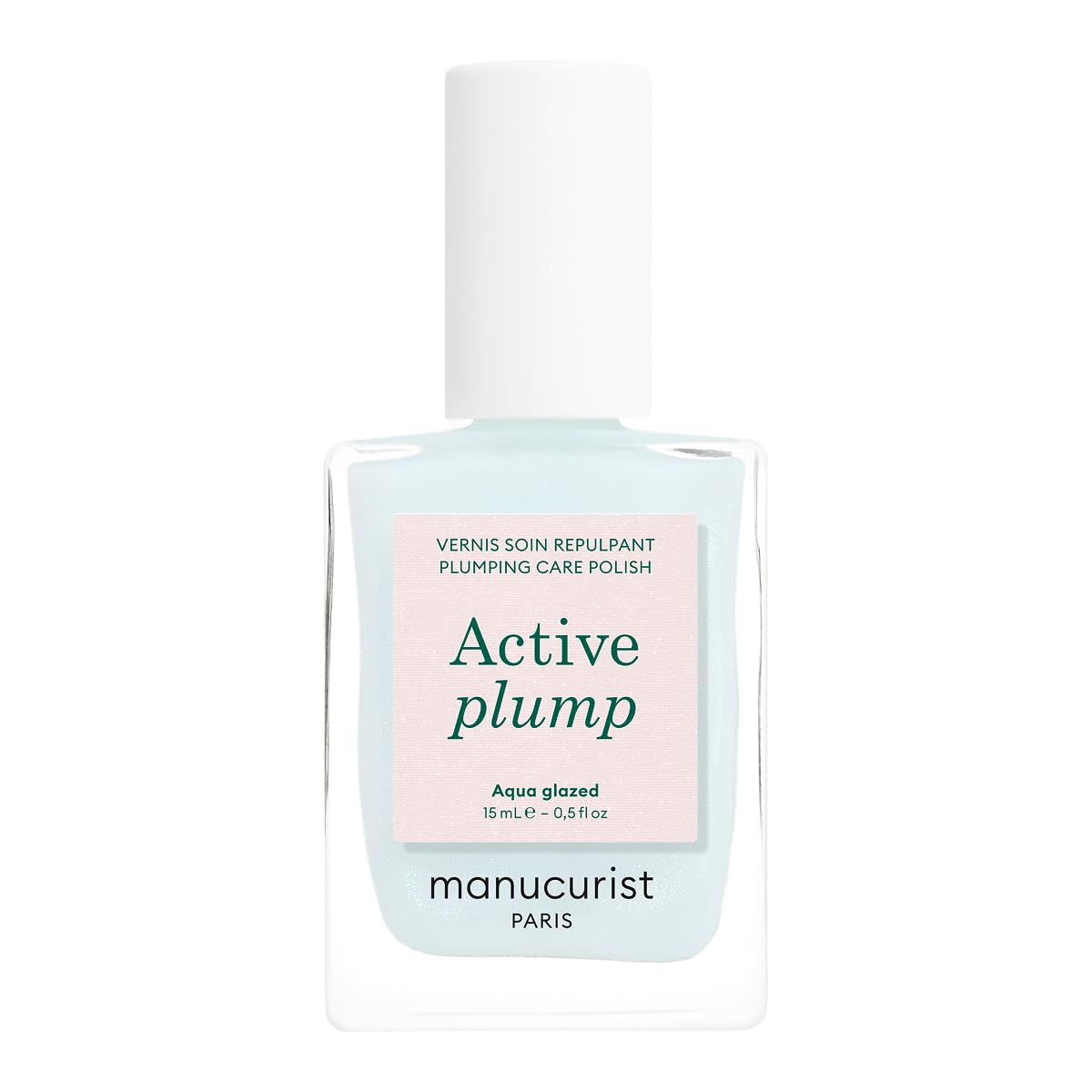 Manucurist Active™ Plump Aqua Glazed Pflegender Nagellack mit Aufpolsterungseffekt 15 ml