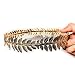 Roman Emperor Crown Laurel Wreath Gold Leaf Headband Toga Costume Accessory Caesar Circlet Wedding Headpiece
