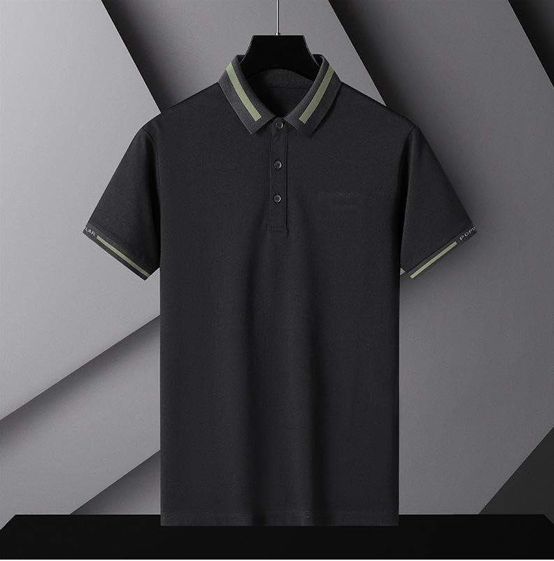 Image of TAGAS Mens Polo T-Shirt || Men's Color Block Polo Tshirt | Short Sleeve Casual Pullover with Collar |Casual Wear for Men | Mens Regular FIT T-Shirts