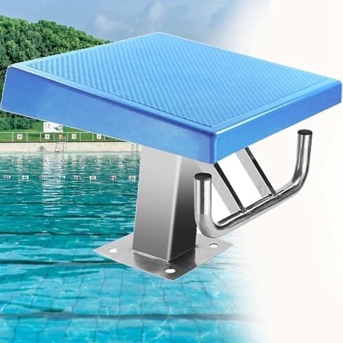 Heavy Duty Diving Board for Pools, Non-Skid Competition Platform with Square Base & Fittings, Ideal for Training & Competitive Diving, Durable & Safe