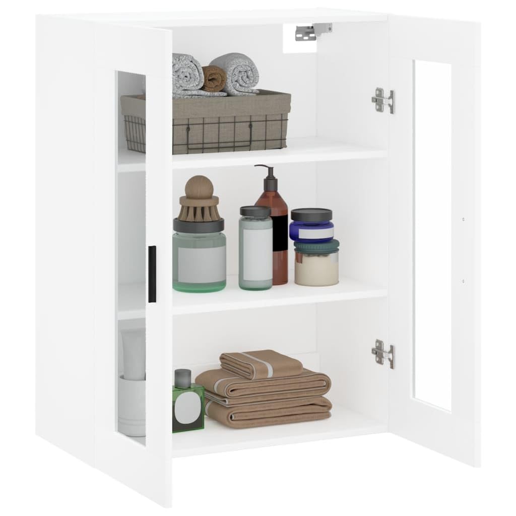 Armario de pared blanco 69,5 x 34 x 90 cm armario colgante con