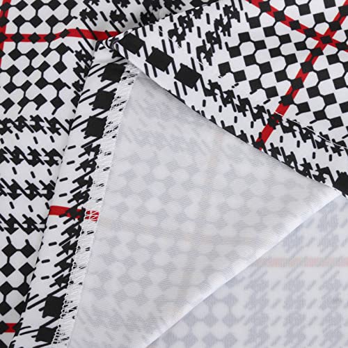 Blazer Sets Women 2 Piece Outfits Fashion Print Jackets Summer Fall Business Casual Coats Short Skirt Suits4