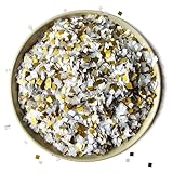 White Gold Confetti Mix Biodegradable Wedding Party Decor (50g/1.8oz)