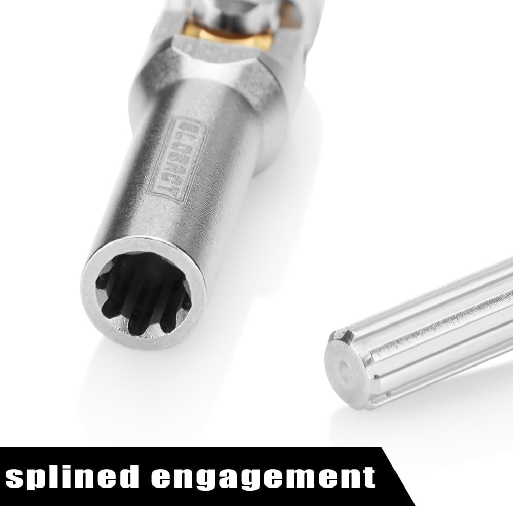 RC Drive Shaft Stainless Steel Driveshaft for 1/10 RC Crawler Car TRX4 Axial SCX10 Upgrade Parts(96-131mm)