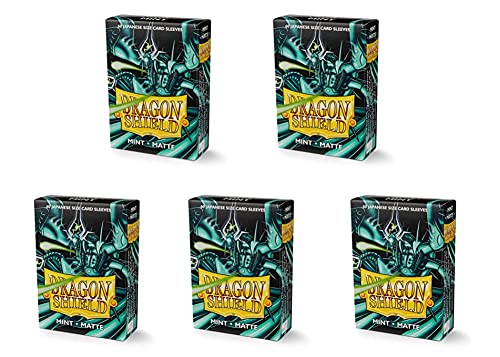 Pochettes de protection cartes japonaises Dragon Shield menthe pack de 5 boîtes