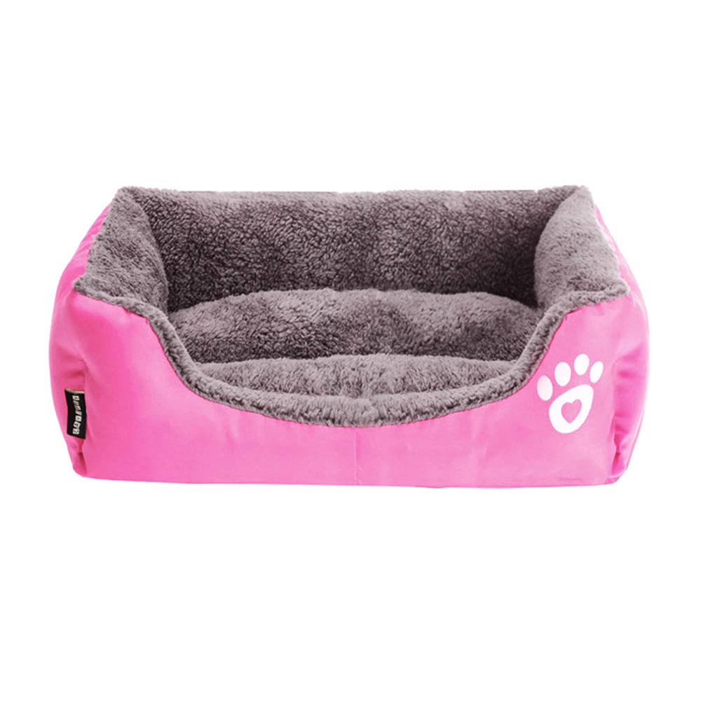 Zoyay Dog/Cat Pets Beds, Dogs Couch Bed Cushion Pet Basket Soft and Cosy Plush Dog Bed, Suitable for Small/Medium/Large Dogs Can be Used Interior, Car, Cages-Pink_XXL