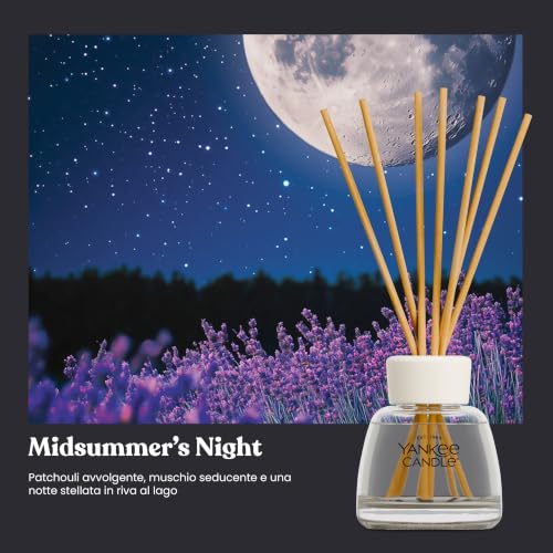 Yankee Candle Diffusore a Bastoncini | Midsummer Night | Per ambienti piccoli e medi | Fino a 10 settimane di fragranza - Immagine 1