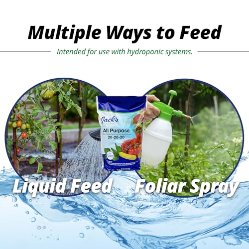 Image of Jack's Classic 20-20-20 All Purpose Water-Soluble Fertilizer with Micronutrients to Provide General Growth on All Plants, 10lbs