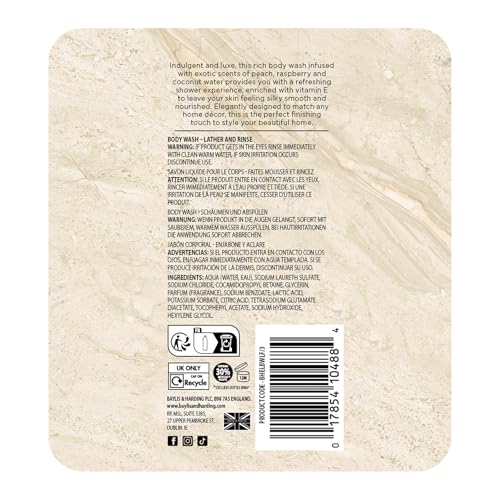 Image of Baylis & Harding Elements Pink Blossom & Lotus Flower Luxury Body Wash, 500 ml (Pack of 1) - Vegan Friendly