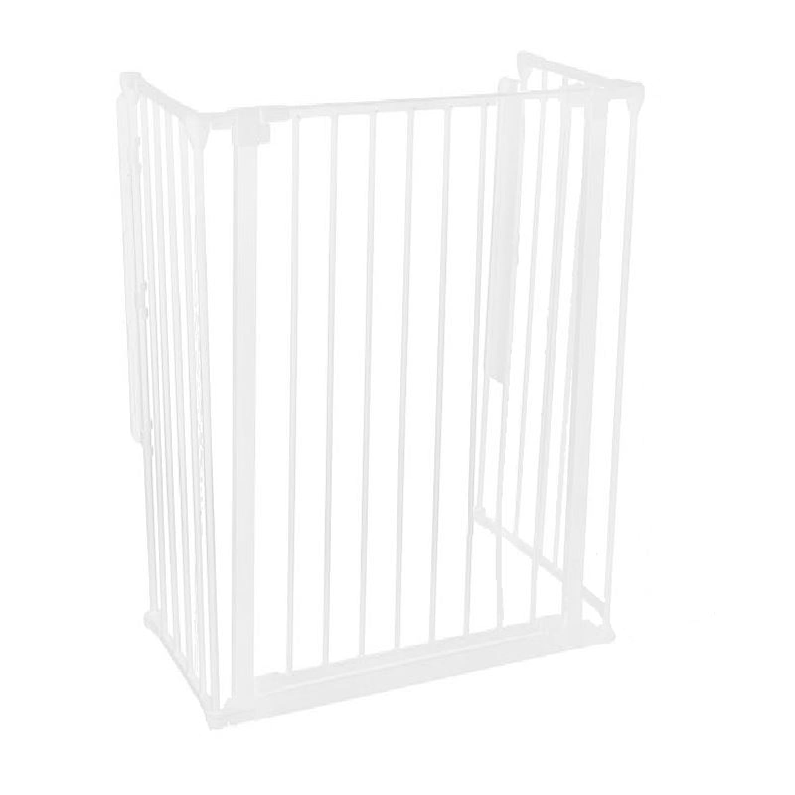 Safetots Extra Tall Multi Panel Fire Surround, 51cm Deep x 72cm Wide, White, 105cm High, Child and Pet Fire Safety, Baby and Toddler Fire Guard, Safety Barrier for Fireplaces, Easy Installation