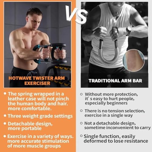 Shaker Twister Arm Trainer,U-Shape Twister Arm Exerciser,Adjustable Chest Expander,Thigh Master Trainer, Body Strength Fitness Equipment,Shape The Perfect Body for Men - Image 6