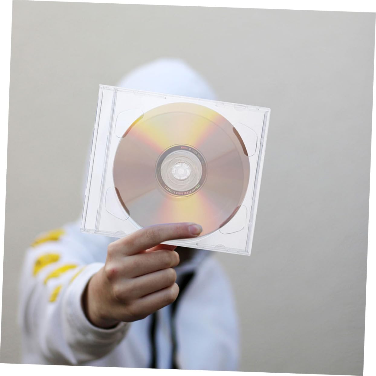Alipis Raccoglitore Cd, Custodie per CD Portatili in Polistirene, 10 Pezzi, Leggere e Lisce, per Auto e Casa, per Dischi Musica e PC