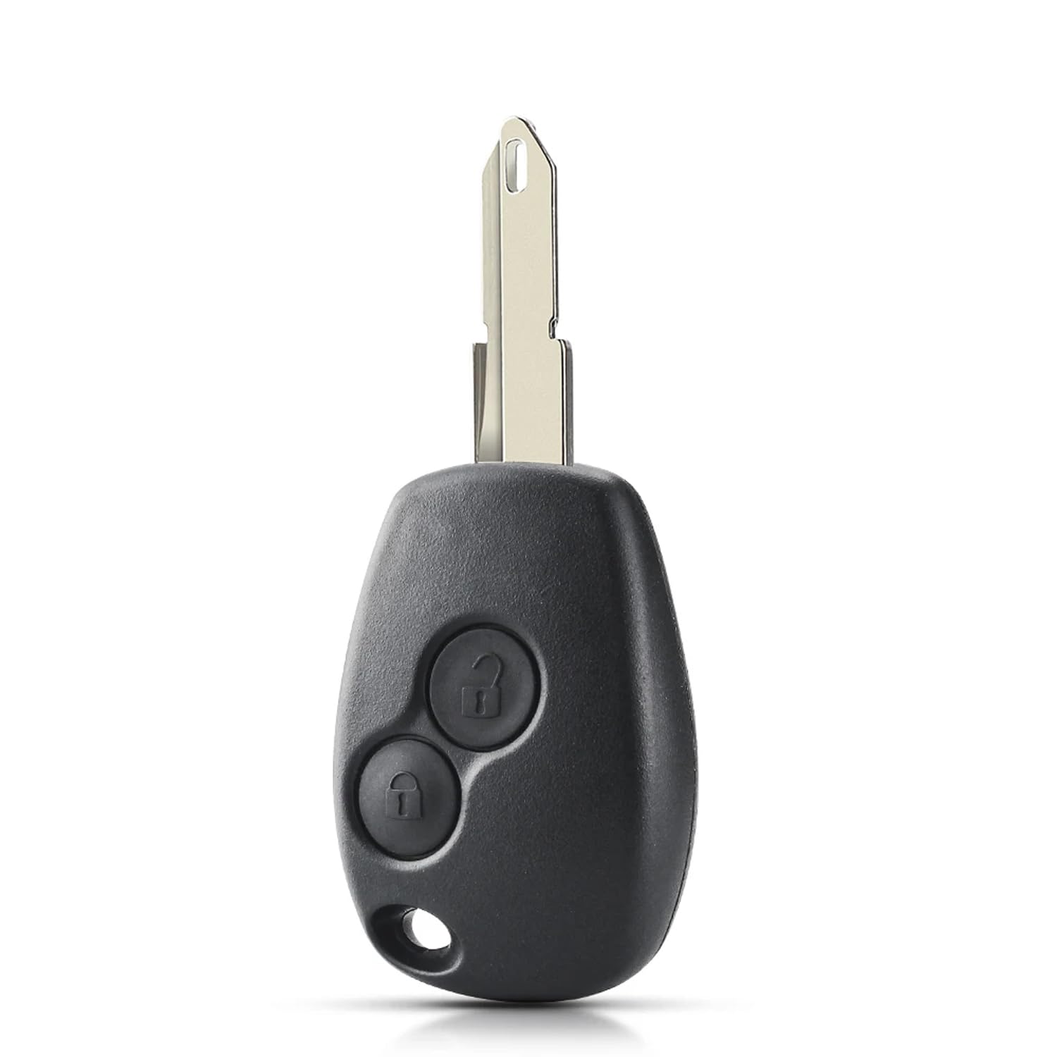 2 szt. Wymienna obudowa kluczyka kompatybilna z Renault Dacia Duster Logan Lodgy Sandero, 2-przyciskowy pilot zdalnego sterowania z ostrzem, pilot zamienny kluczyka