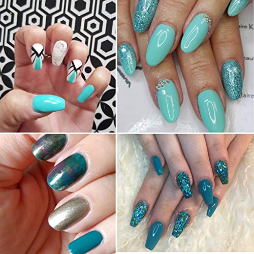 Vishine 6 Stück Gel-Nagellack, semi-permanent, Grün, Kollektion Soak Off UV LED Gel, Nail Art, Set 8 ml – Bild 6