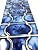 Tenedos Marble Royal Blue Glossy Porcelain Mosaic Tile on 6x12 Mesh for Pool, Bathroom, Shower, Kitchen Backsplash, Accent Wall (1 Sheet)