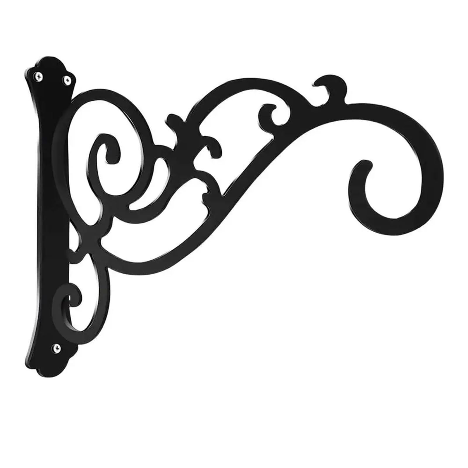 Huwoyg Black 2 Pcs Plant Bracket Hook Iron Wall Hooks Hanging Plants Flower Pot Basket For Supplies For Plants(Black)