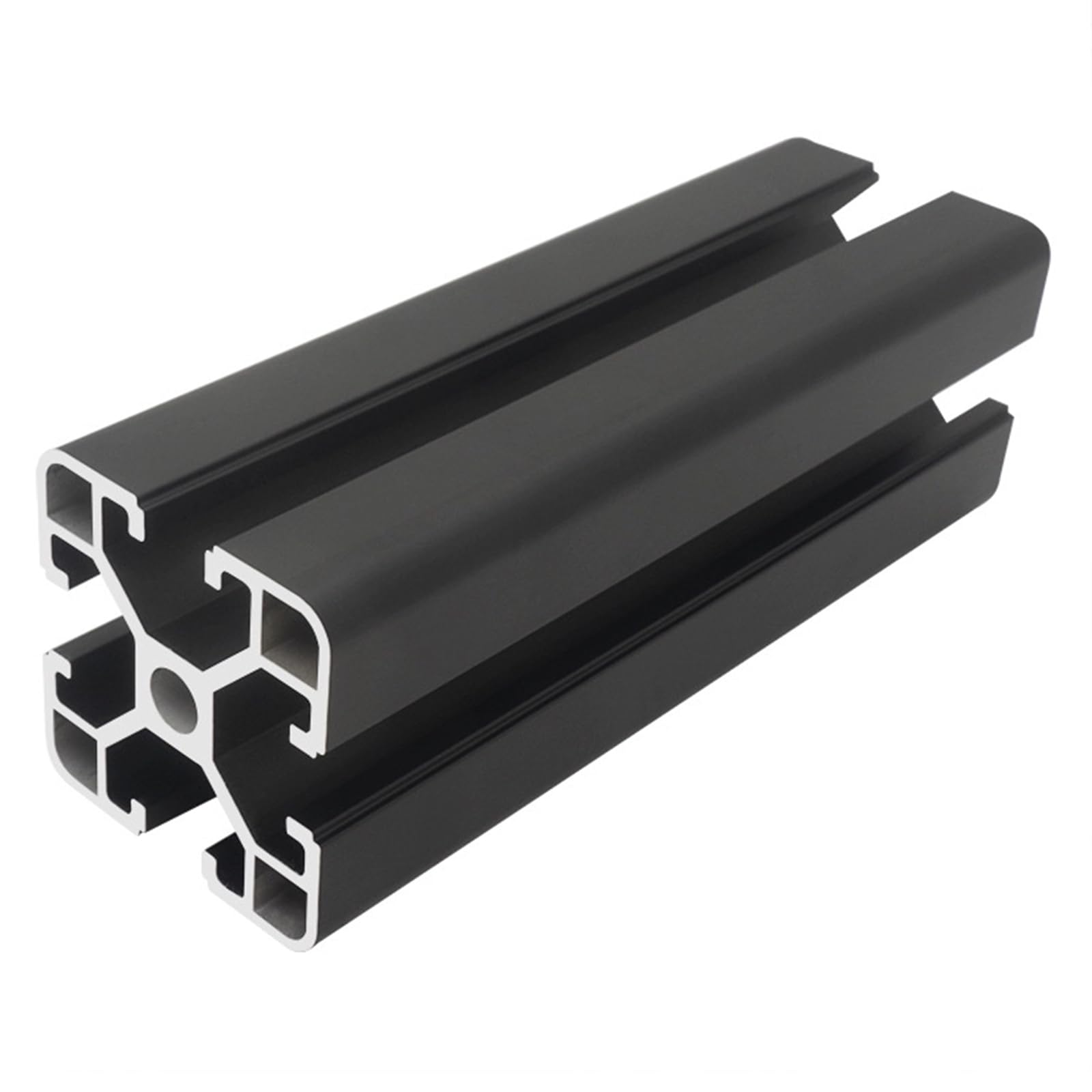 Aluminiumprofil Schwarz,Aluminium Alu Profil Eloxiert,Aluminiumprofil Extrusions Eloxierte Linearschiene,Hohe WitterungsbestäNdigkeit,FüR Rahmenbau Und Montage