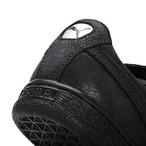 Image of PUMA Suede Classic, Women's Low-Top Sneakers, Black /Steel Gray, 8 UK