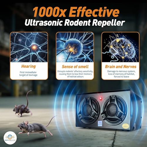 Image of Strong Wave Ultrasound Rat Repellent Machine Best for Industrial Use Get Easy Rid of Rat, Mice, Mouse, Squirrels, Bird and Bat Etc. (3500 Square Feet) 1Year Warrenty /Made in India.