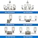 MELUCEE 3 Lights Wall Sconce Brushed Nickel Finished Modern Bathroom Vanity Light Fixtures with Clear Glass Shade Suit for Porch Bedroom Foyer Kitchen (Patent No.: US D963914 S)