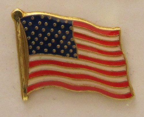 Buddel-Bini Versand USA Pin Anstecker Flagge Fahne Nationalflagge Amerikaflagge Flaggenpin Badge Button Flaggen Clip Anstecknadel Cover