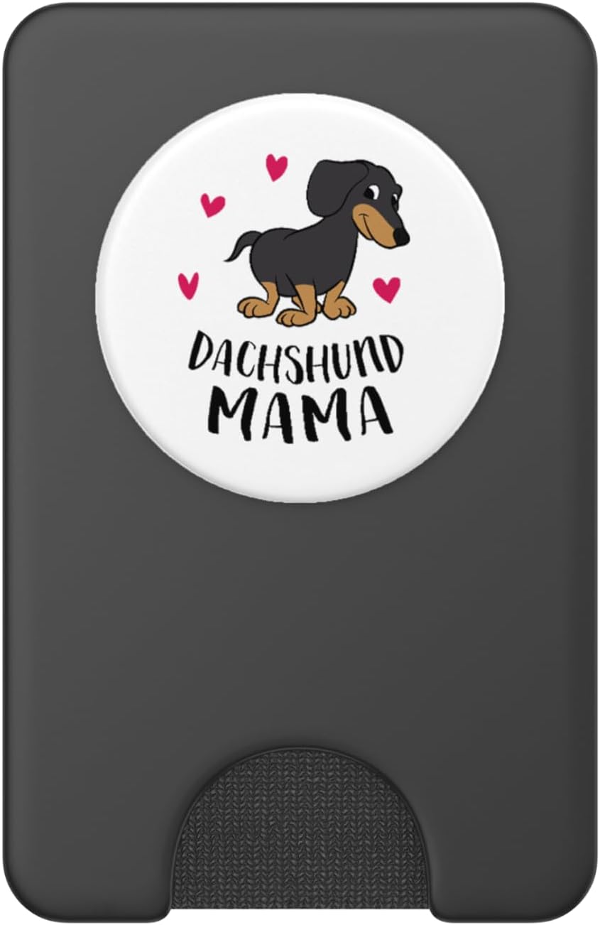 Dachshund Mom Funny Dachshund PopSockets PopWallet for MagSafe