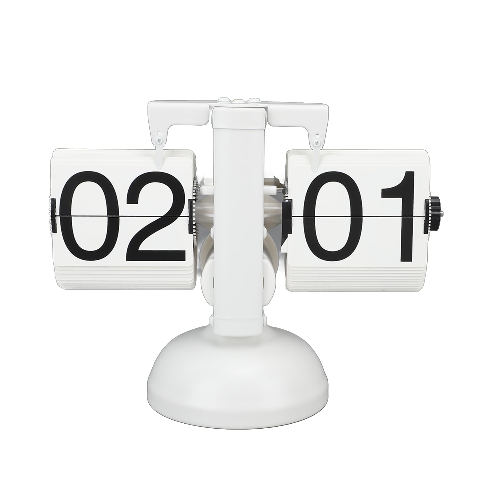 Reloj Retro con Tapa de Gran Número de Acero Inoxidable, 24 Horas, para Oficina en Casa (Todo)