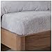Produktbild Sleepdown Teddy Fleece Spannbetttuch, einfarbig, warm, kuschelig, superweich, Einzelbett-Grau