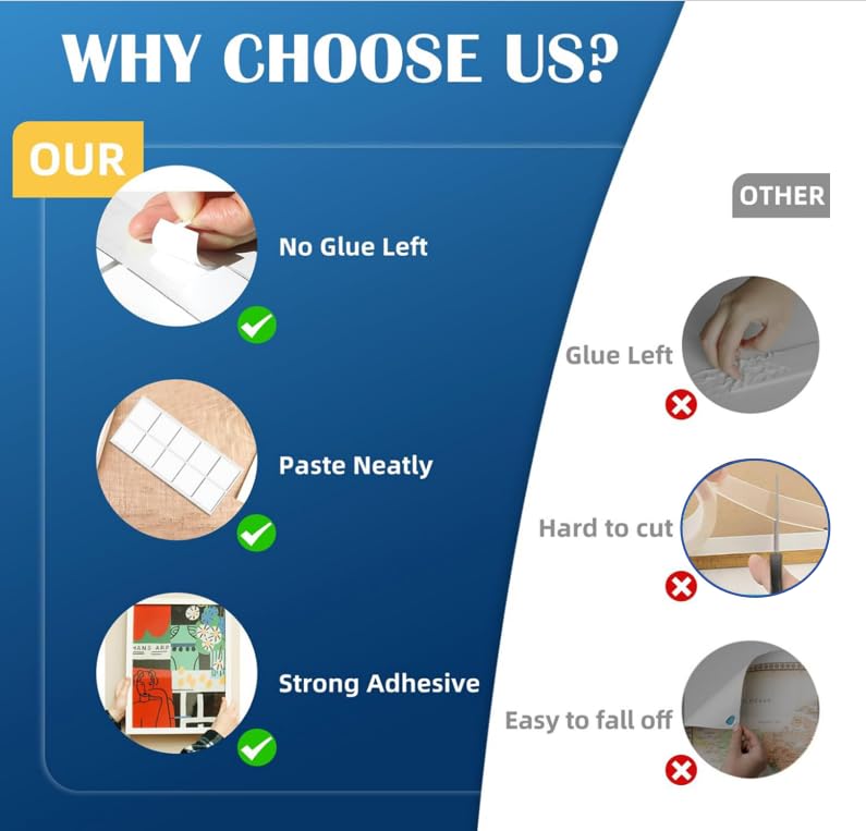 Miniatura 3 de 80 puntos adhesivos de doble cara, sin daños, cinta adhesiva para pared extraíble, masilla adhesiva para colgar cuadros, globos, manualidades de