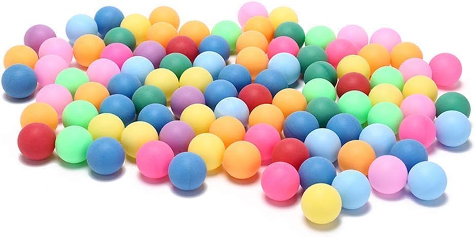 DOMTEK Colored Ping Pong Balls 40mm 2.4g Entertainment Table Tennis Balls Mixed Colors for Game and Advertising (25)