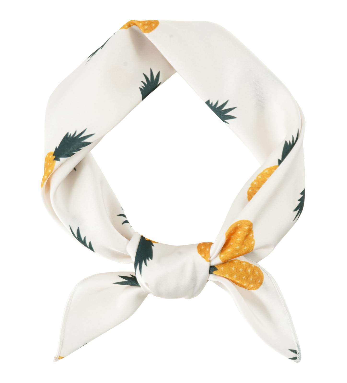 GERINLY Cute Bandana for Women Fruits Printed Square Hair Scarf Headband Summer Accessories Lovely Neckerchief