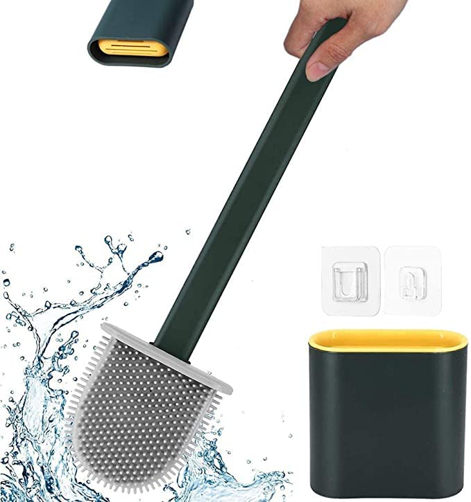 Kesi Silicone Toilet Brush Set - Easy Cleaning -1
