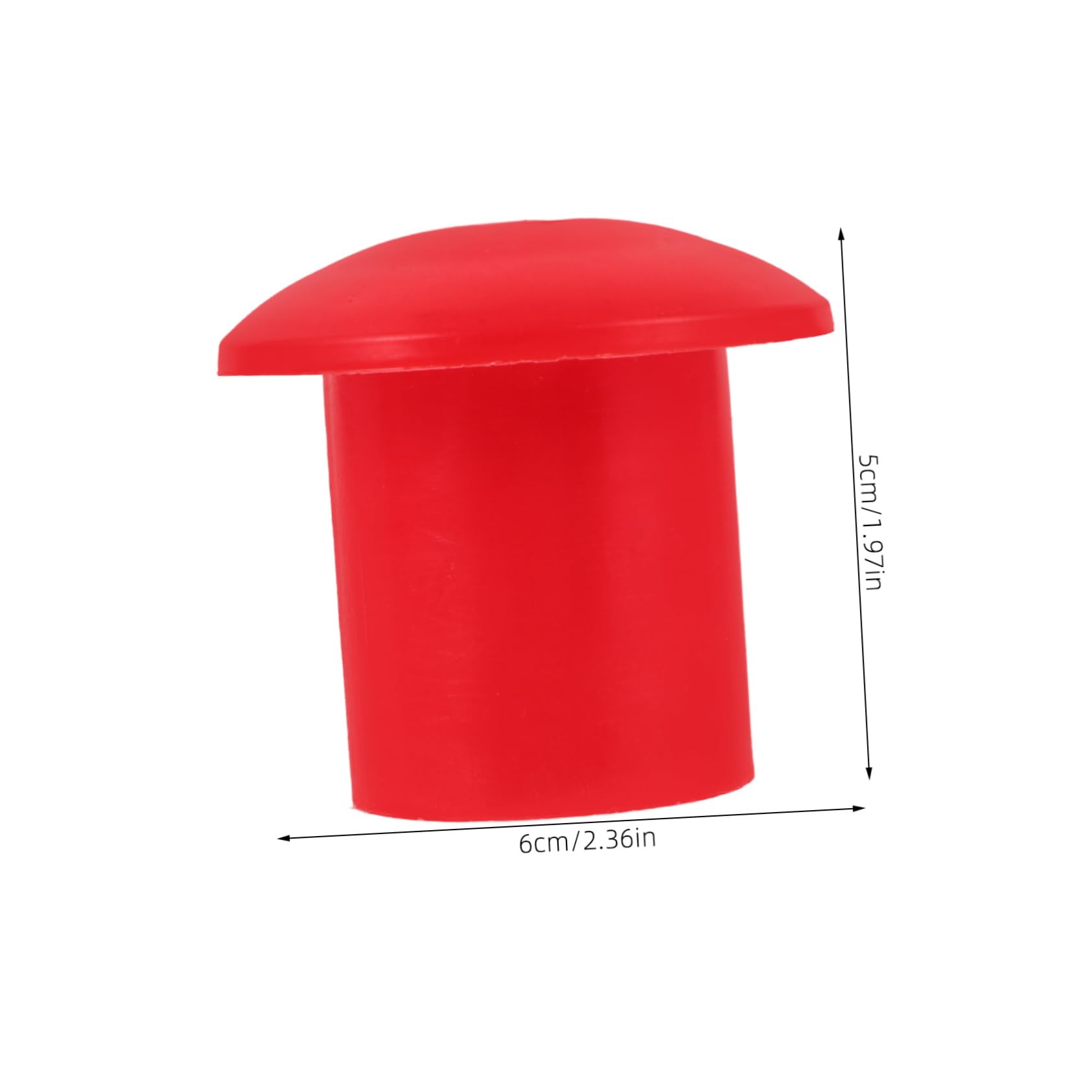 50 Tapas de Extremo para Varilla de Refuerzo de Plástico Pp Rojo Resistencia Compresión y Desgaste, Protector Práctico para Construcción de Varillas