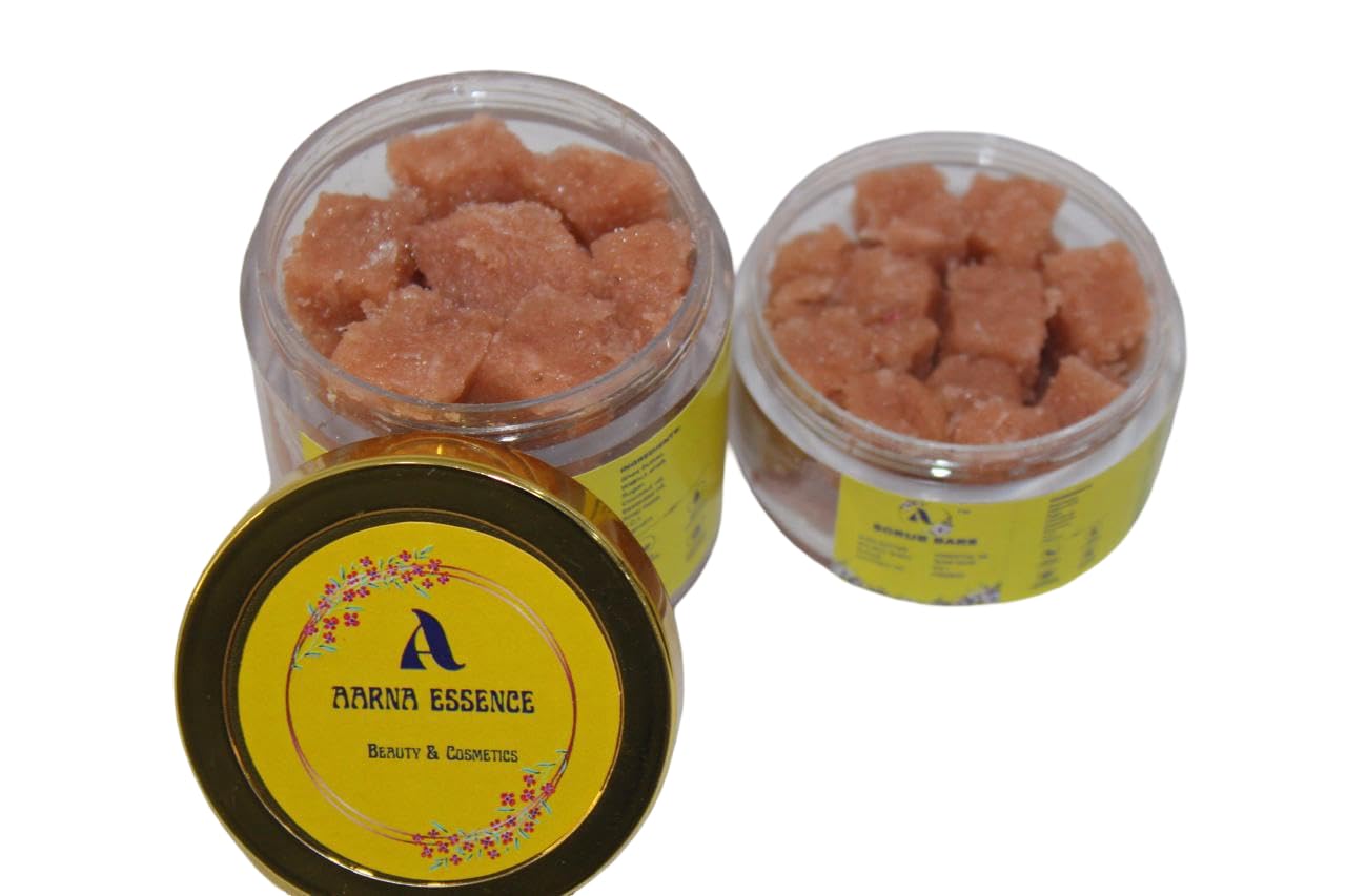 Natural Body Scrub Bars for Skin Exfoliation | Handmade Sugar Scrub Cubes for Soft & Glowing Skin | Deep Cleansing Moisturizing Scrub Bars for Face & Body | Spa Bath Exfoliating Scrub (60 G)-image-45