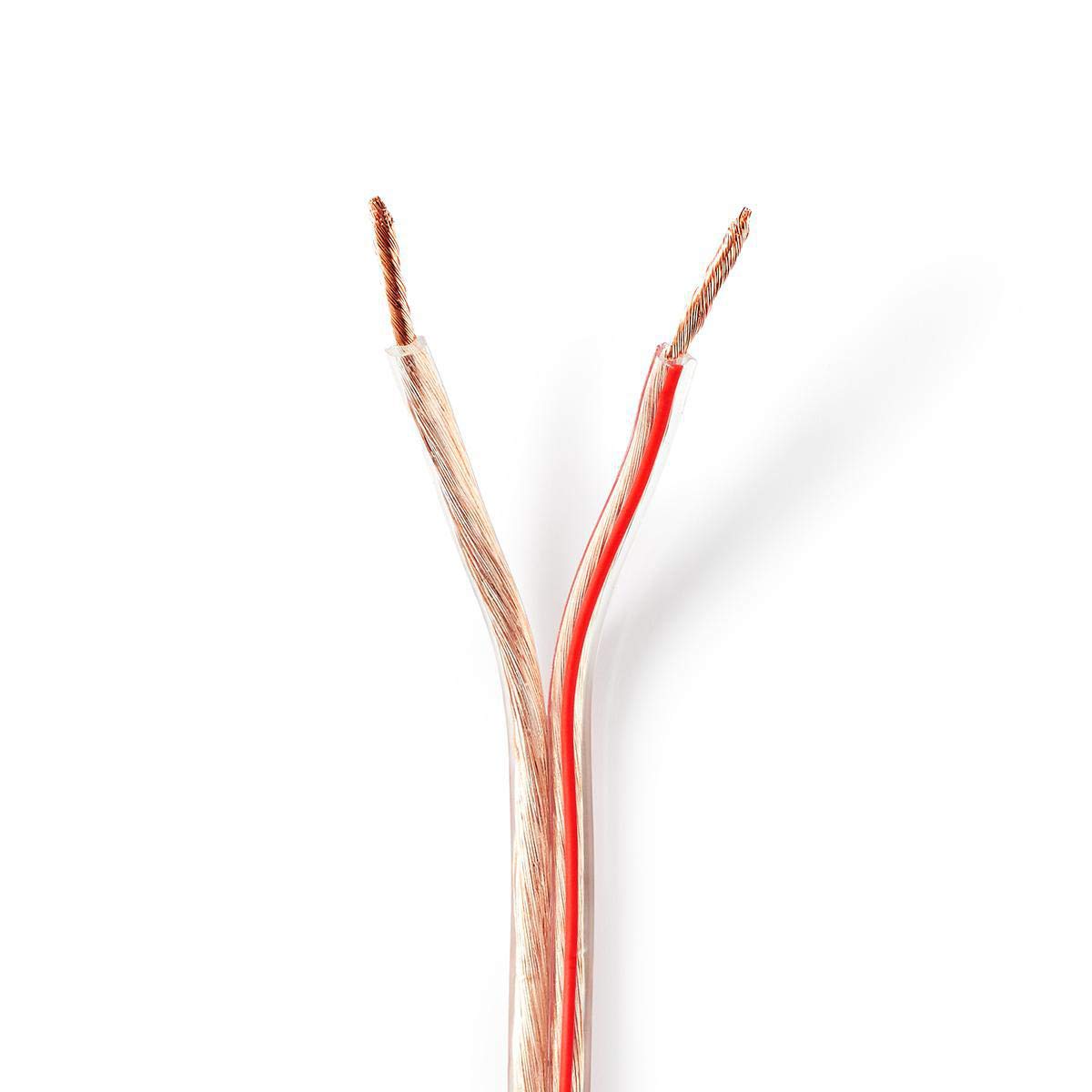 NEDIS - Cavo per altoparlante, 2 x 2,5 mm2, 25 m, colore: Trasparente